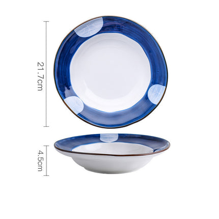 Ceramic Breakfast Plate Round Deep Plate Flat Plate