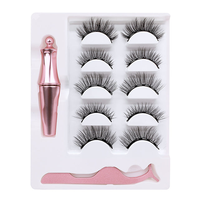 Three pairs of false eyelashes