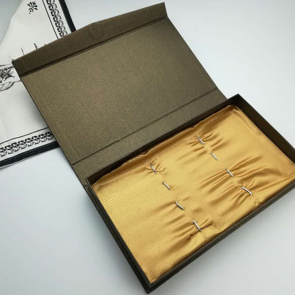 Stainless steel gold plated colorful knife and fork spoon set of four