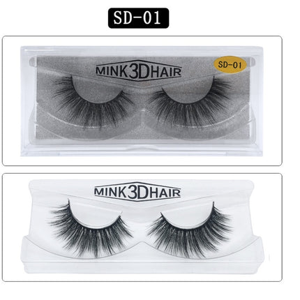 SD exaggerated mink eyelashes 3D stereo 25 dense false eyelashes