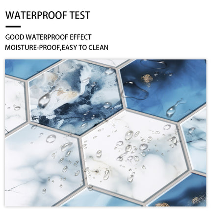 Blue And White Marble Wall Sticker Transfer Can Be Cut And Peeled At Will To Stick To Wallpaper Waterproof PVC Self-adhesive Wall Tile Sticker Tile Kitchen Bathroom Home Decoration