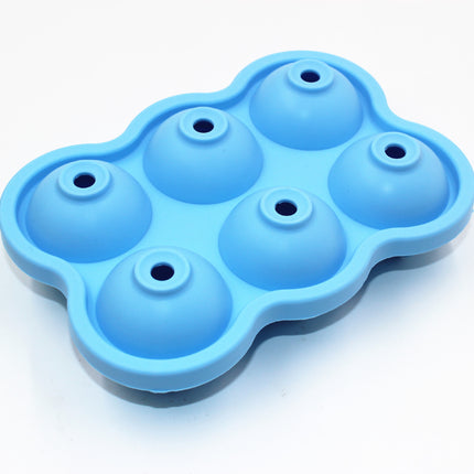 Large Ice Cube Maker Silicone Mold 6 Cell Big Sphere Ice Ball Tray Whiskey Wine Cocktail Party Bar Accessories Kitchen Gadgets