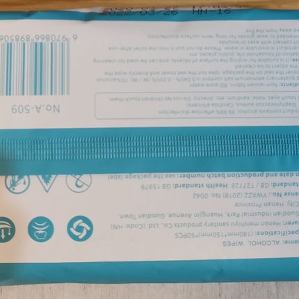 50PCS Alcohol Wipes Disinfection
