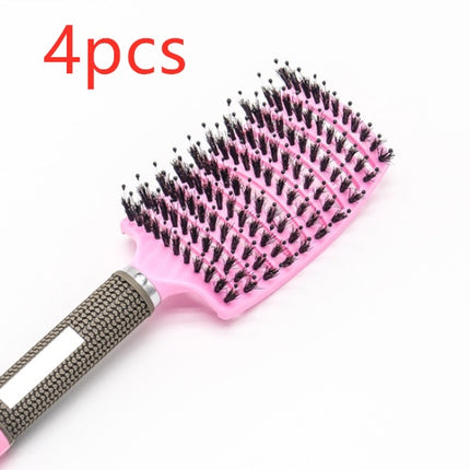 Hairbrush Anti Klit Brushy Haarborstel Women Detangler Hair Brush Bristle Nylon Scalp Massage  Teaser Hair Brush Comb