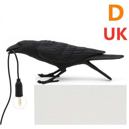 Creative Auspicious Bird Resin Wall Lamp Decoration