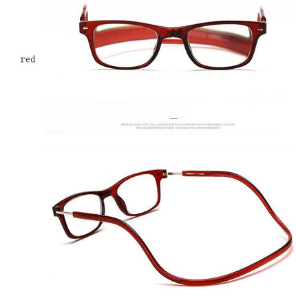 Portable Magnetic Absorption Hang Neck Reading Glasses Men Magnet Reading Glasses Women Diopter Glasses