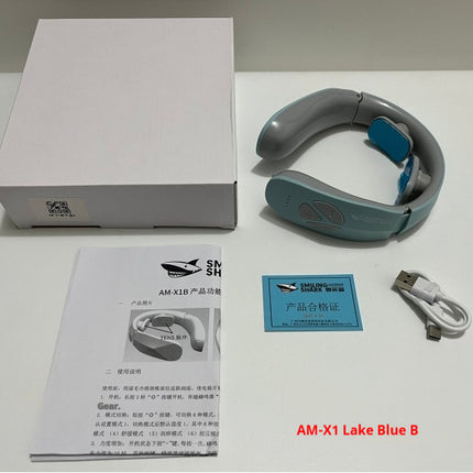 Electric Neck Massager EMS Pulse Rechargeable USB Cervical Traction Therapy Massage Stimulator Pain Relief Heating Function