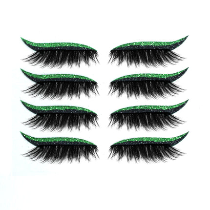 3D False Eyelashes With Magnetic 4 Pairs Of Glue-free Self-adhesive Eyelashes