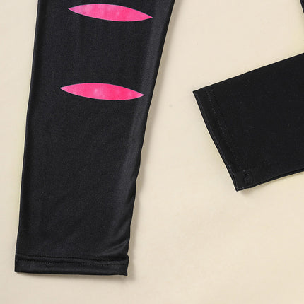 Girls' Spring Fall Outfit Set Pretty Girl Letter Print Long Sleeve Pullover Top & Matching Pants