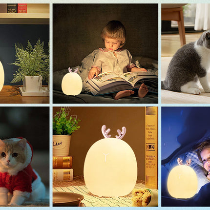 Baby Feeding, Adjustable, Creative, Rabbit, Elk Light, Silicone Light, Touch Light, Clap Light, Small Electric Light, Ambient Light, Night Light