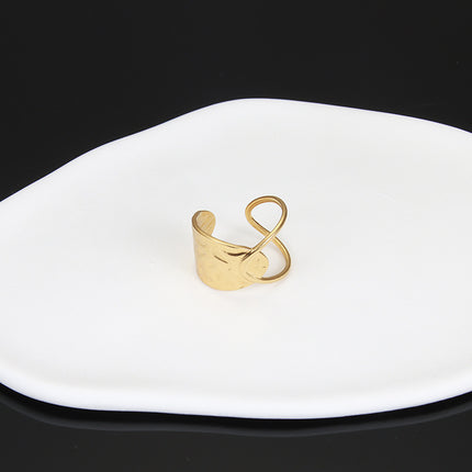 European And American Stainless Steel Adjustable Finger Ring Adjustable Women Charm Jewelry Gifts