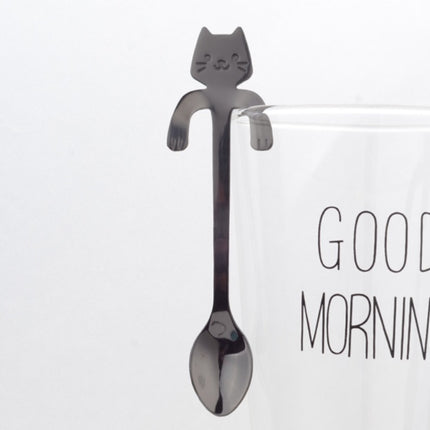Coffee spoon, 304 creative stainless spoon, dessert spoon, cute cartoonhandle, hangingfeces coffee spoon