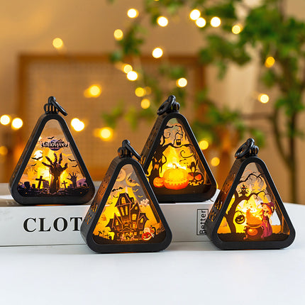 Halloween Decorations Portable Pumpkin Lamp Layout Props