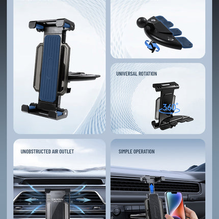 Car Mounted CD Hole Tablet Universal Phone Holder