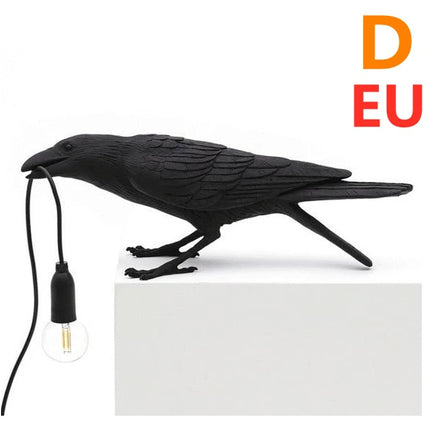 Creative Auspicious Bird Resin Wall Lamp Decoration