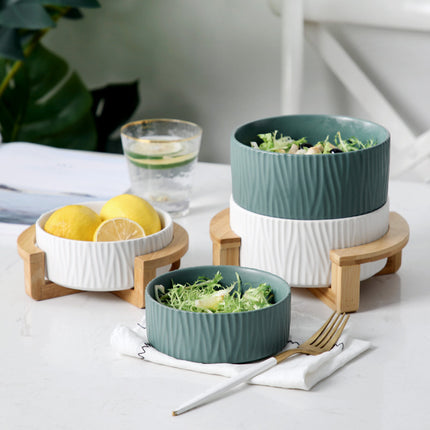 Household Ceramic Tableware Salad Bowl