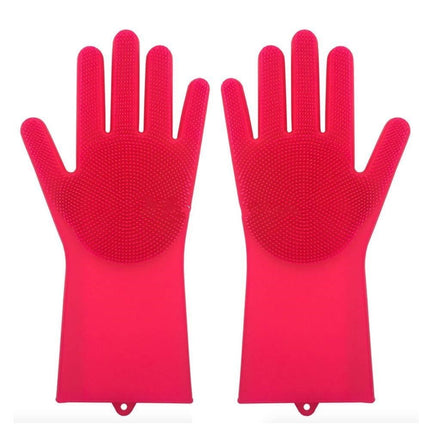 Silicone Heat-resistant Cleaning Brush Scrubbing Gloves