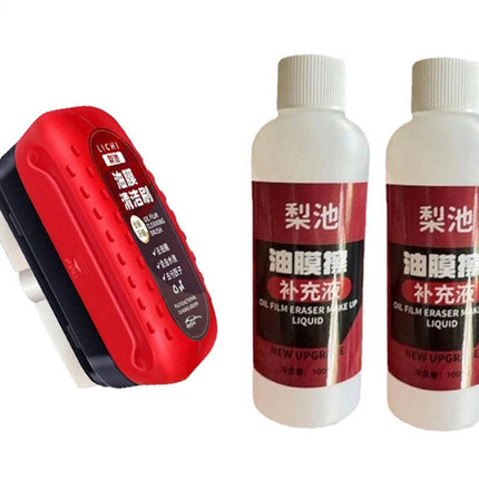 Automotive Oil Film Cleaning Brush Windshield Car Glass Sponge Cleaner Universal Removes Dirt Glass Cleaning Wipe Board Tool