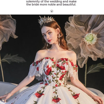 Temperament Bride Bra Trailing Mori Style Wedding Dress