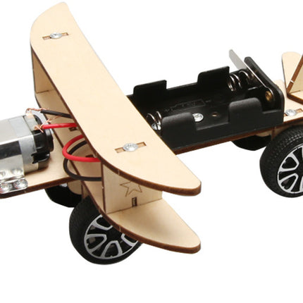 Wooden DIY Airplane Kids Puzzles Helicopter School Projects Experiment Kits Science Toys For Children Education