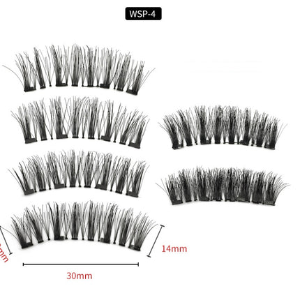 Four magnet magnet false eyelashes