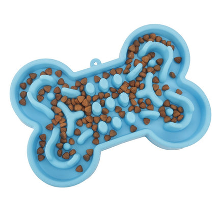 Pet Dog Slow Food Feeder Anti Choke Travel Bowl