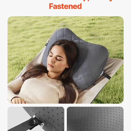 Inflatable Camping Pillow Portable Travel Pillow With Machine Washable Cover