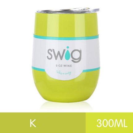 hot drink cups 9 унц. the egg in the form of a 304 stainless steel drink Tumber mug lid wine beer vacuum thermos cup