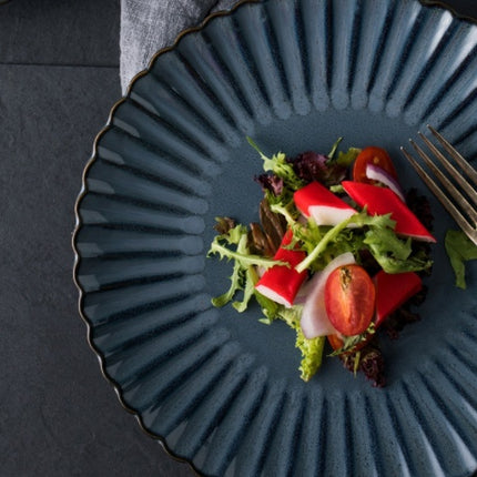 Creative ceramic tableware plate bowl bowl coffee cup fambe glaze tableware series of Chrysanthemum