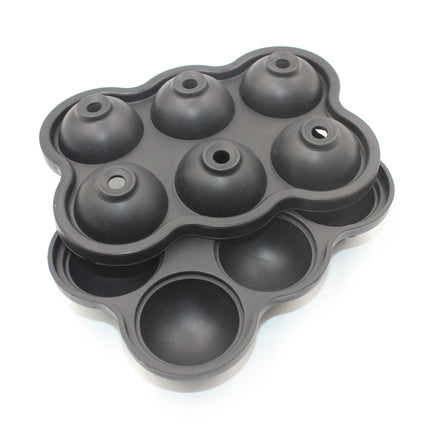 Large Ice Cube Maker Silicone Mold 6 Cell Big Sphere Ice Ball Tray Whiskey Wine Cocktail Party Bar Accessories Kitchen Gadgets