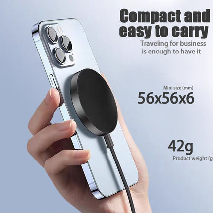 The Qi Wireless Charger 15w Magnetic Wireless Fast Charging Is Suitable For 12, 13, 14, 15 And 16 Mobile Phone Models