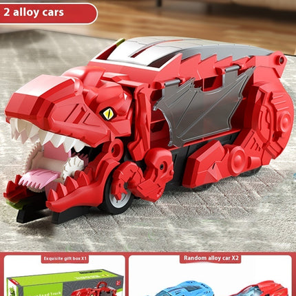 Dinosaur Swallowing Car Attack Tyrannosaurus Rex Deformation Toy