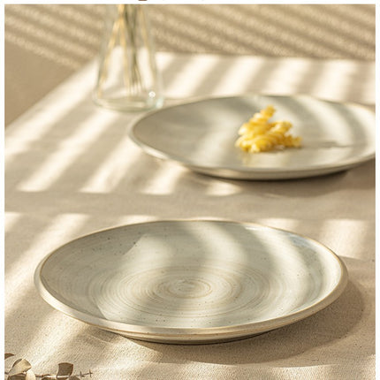 Threaded Flat Plate Plate Pasta Steak Plate Slight Concealer