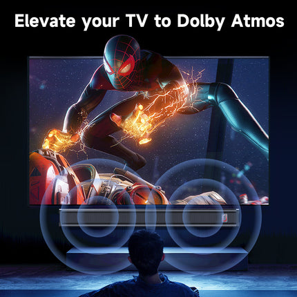 31.5in Soundbar For TV & 3D Surround Sound Bar For TV With Subwoofer & Wall Mountable