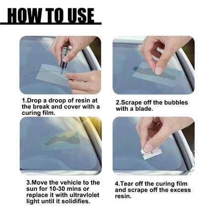 Rayhong Automotive Windshield Crack Repair Fluid Windshield Adhesive Crack Repair Agent