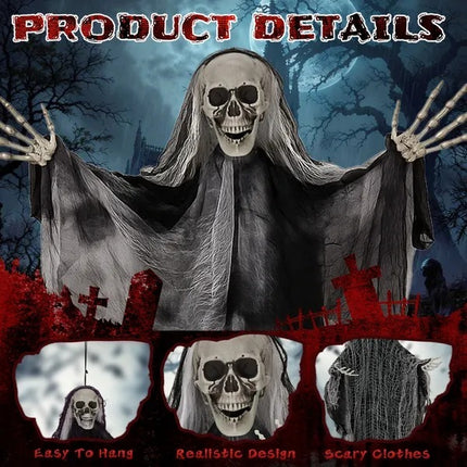 3 Pack Hanging Halloween Skeleton Ghosts Decorations