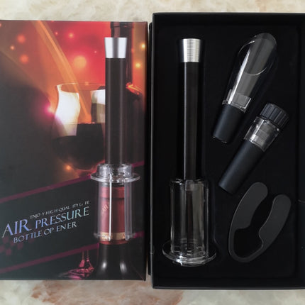 Red wine pressure bottle opener set