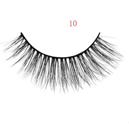 3D mink eyelashes 3 pairs of natural fiber long false eyelashes