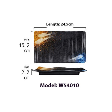 Rectangular Plate Creative Retro Hotpot Restaurant Tableware