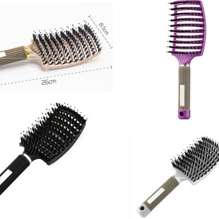 Hairbrush Anti Klit Brushy Haarborstel Women Detangler Hair Brush Bristle Nylon Scalp Massage  Teaser Hair Brush Comb