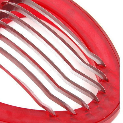 Red Strawberry Slicer Plastic Fruit Carving Tools Salad Cutter Berry Strawberry Cake Decoration Cutter Kitchen Gadgets