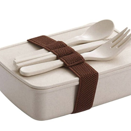 Lunch Box Bamboo Fiber Microwave Oven Bento