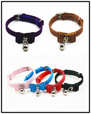 Hot Pet Collar Bow Tie Bell Collar Cute Bell Small Dog Collar,collar, Factory Direct Sales