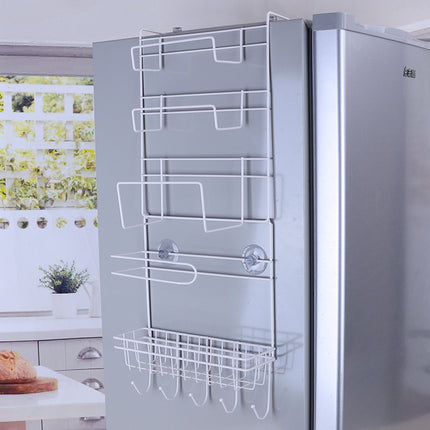 A kitchen multi function refrigerator pylon preservative paper towel refrigerator side wall collector
