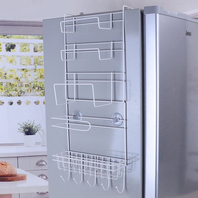 A kitchen multi function refrigerator pylon preservative paper towel refrigerator side wall collector