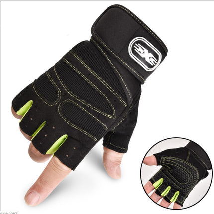 Cycling Gloves Half Finger Breathable Elastic Outdoor Bike Bicycle Riding Fitness Glove Accessories