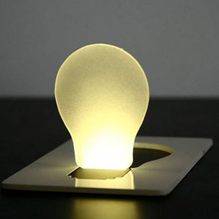 Portable LED card pocket light bulb