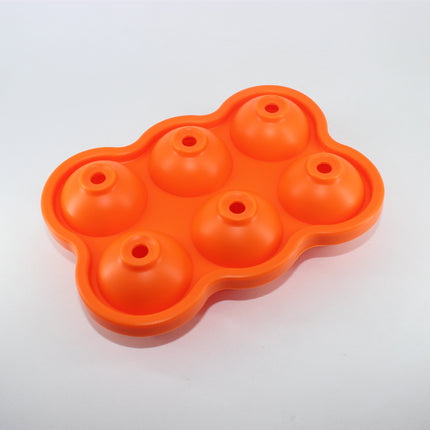 Large Ice Cube Maker Silicone Mold 6 Cell Big Sphere Ice Ball Tray Whiskey Wine Cocktail Party Bar Accessories Kitchen Gadgets