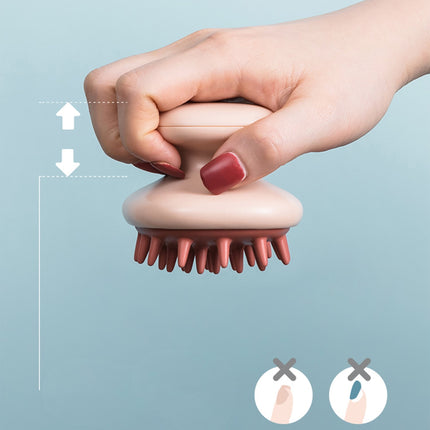 Silicone Head Body Scalp Massage Shampoo Brush Multiple Color Promote Blood Circulation