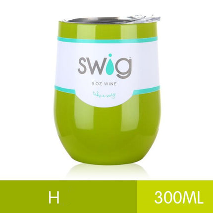 hot drink cups 9 унц. the egg in the form of a 304 stainless steel drink Tumber mug lid wine beer vacuum thermos cup